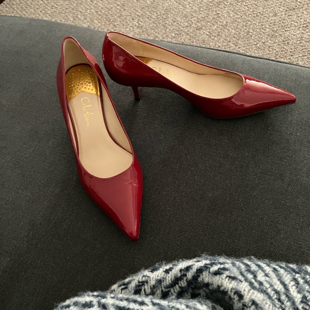 Cole Haan Red Patent Leather Heels
